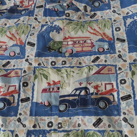 Vintage Dietrich Varez By Reyn Spooner Hawaiian Shirt cars 2XL - Picture 2 of 6